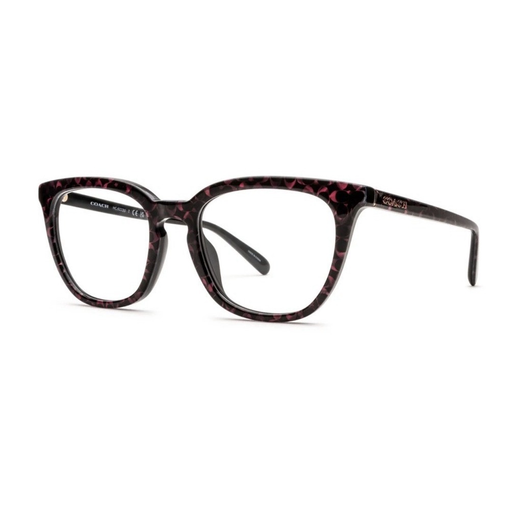 Coach Eyeglasses HC 6222U 5783 Glasses Black Signature Pink C Logo 51 19 145